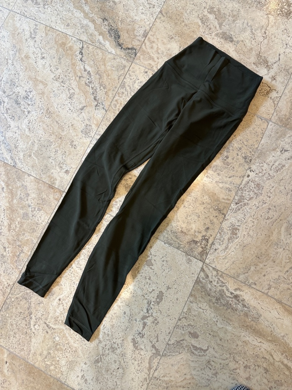 Lululemon Align Super High Rise olive leggings